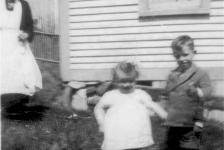 652: Bridget (Whelan) Norman at left, and her grandchildren Josephine &amp;amp; Michael Norman (circa 1950)  [courtesy of Julia (Carroll) Best]  - Bridget daughter of Patrick Whelan &amp;amp; Mary Joseph Dunphy, married Garrett Norman; Josephine and Michael  children of Patrick Norman &amp;amp; Anastasia Lambe